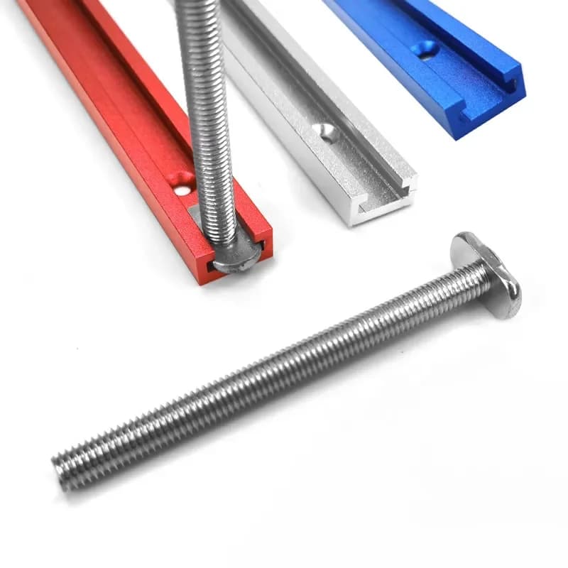 طقف مسارات T-Track وقطع تثبيت بمقطع مزدوج 500 مم