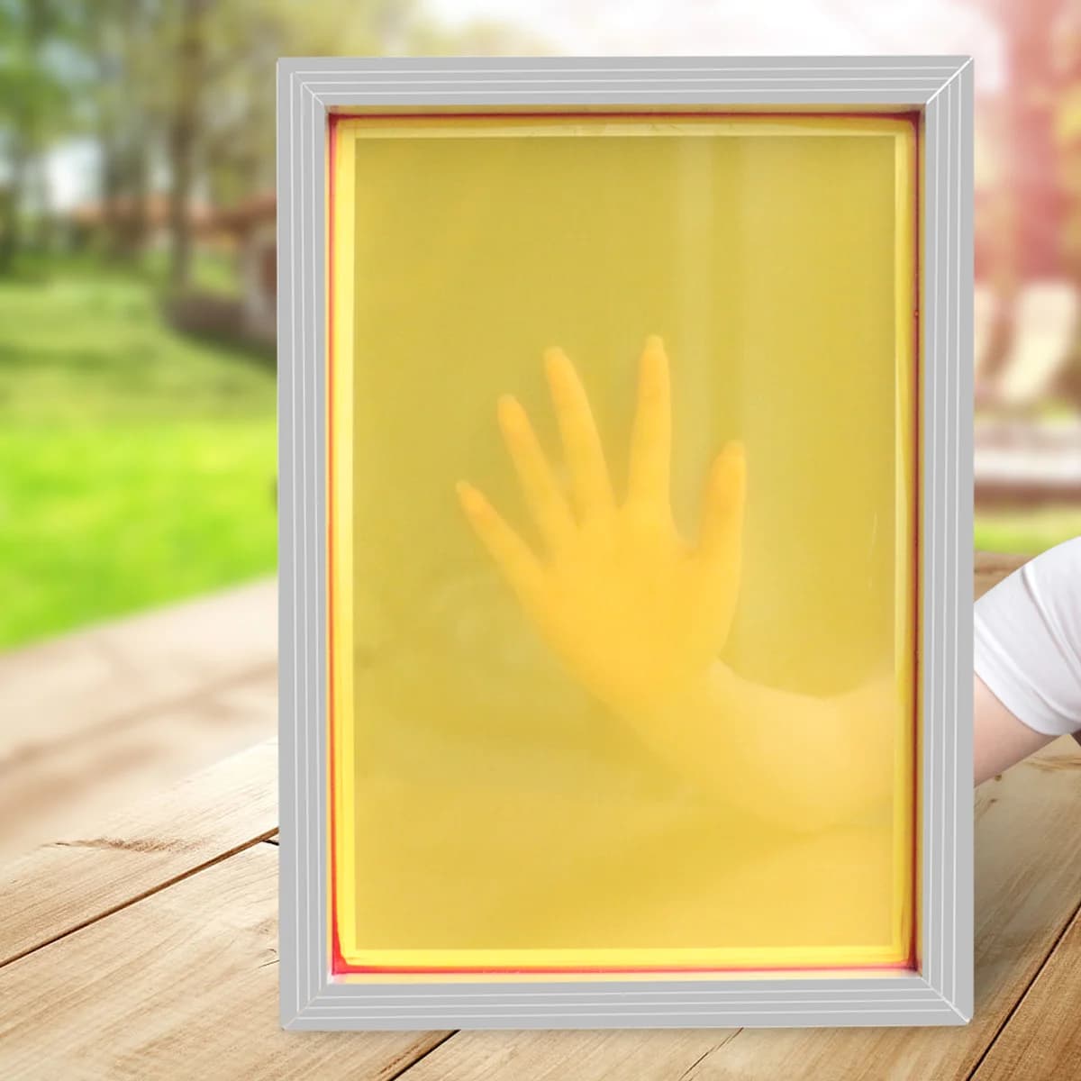 إطار طباعة شاشة من الألومنيوم، 43x31 سم، 120T
