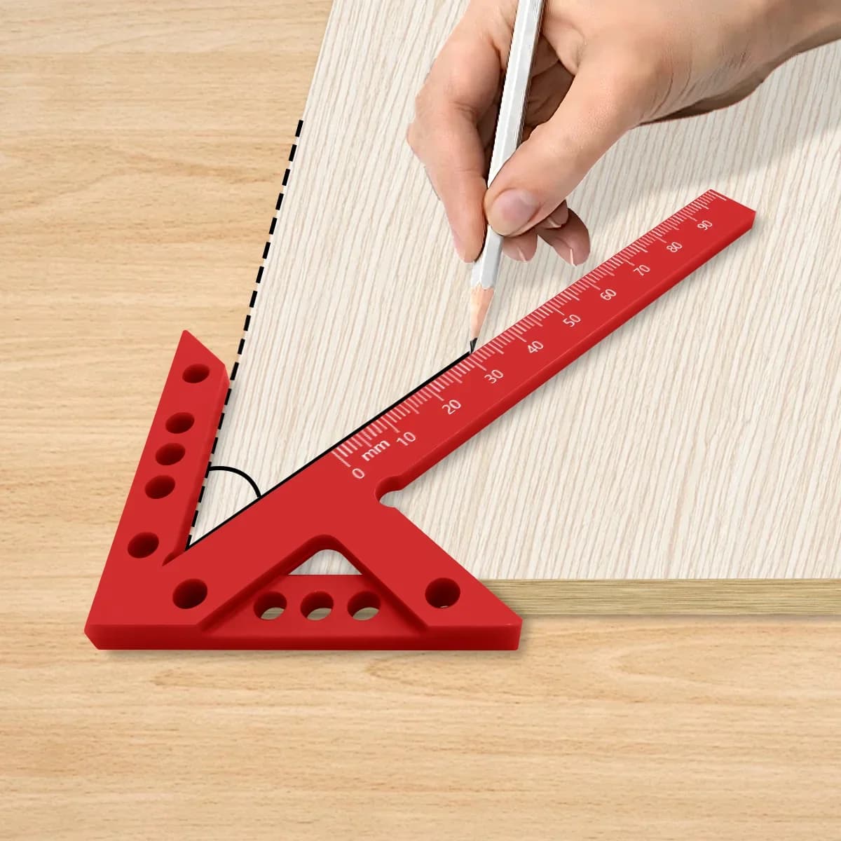 كاشف مركز دقيق ومقياس خطوط بزوايا 45/90°