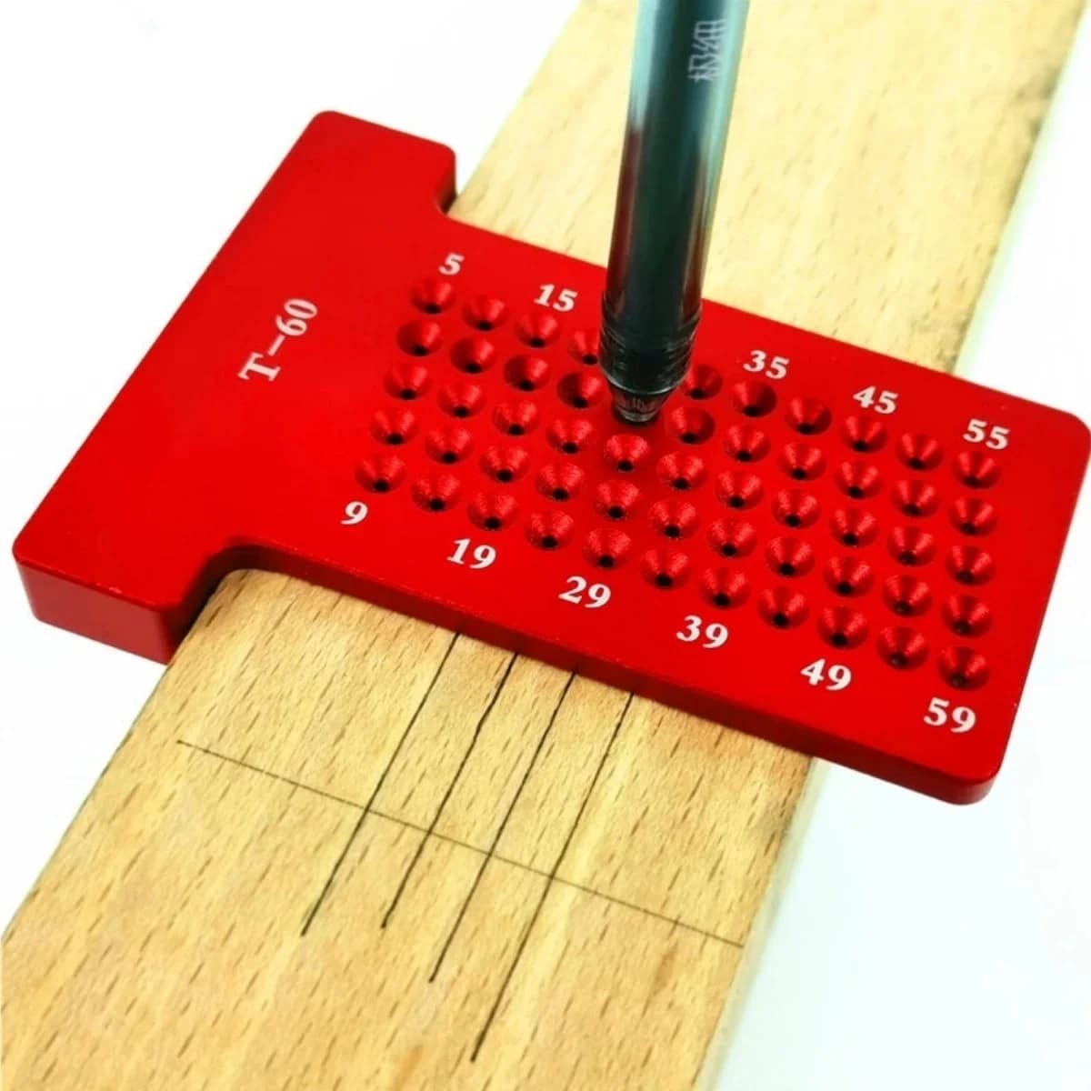 مسطرة رسم T-Square بحجم 60 ملم ومقياس علامات