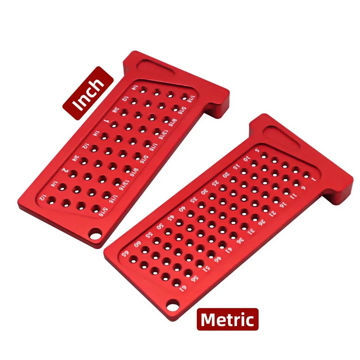 مسطرة T الألومنيوم الدقيقة لعلامات القياس، نظام متري/إنش